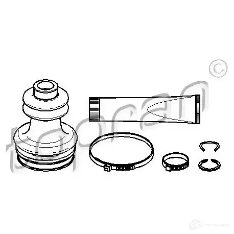Пыльник шруса, ремкомплект TOPRAN 2442038 51 3SUI 301249 изображение 0