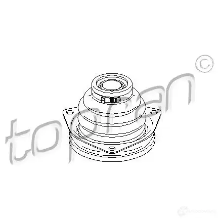 Пыльник шруса, ремкомплект TOPRAN Y 7YR3N5 2447410 700371 изображение 0