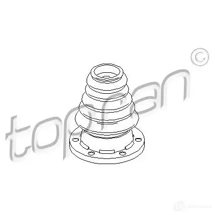 Пыльник шруса TOPRAN 102777 2433650 IA 6ZLXC изображение 0