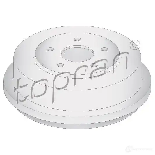 Тормозной барабан TOPRAN 6E G2S 2442452 302250 изображение 1