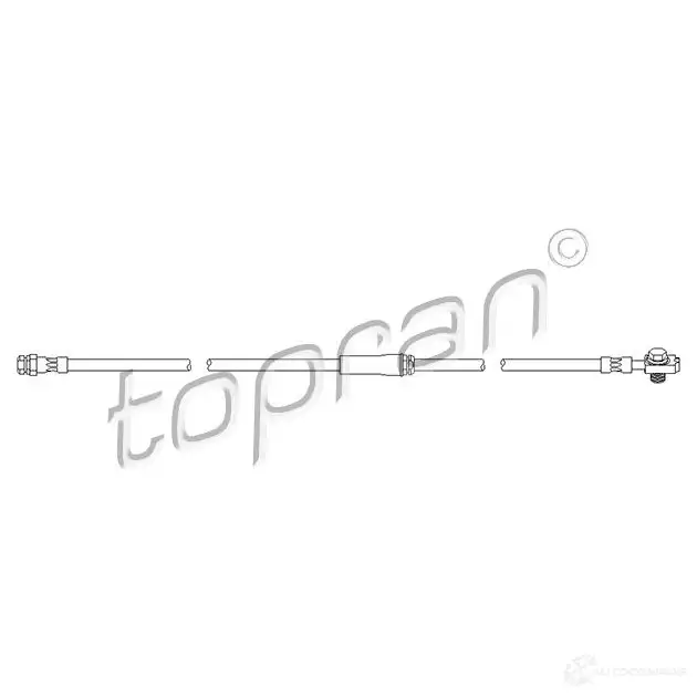 Тормозной шланг TOPRAN 111056 P L37P93 2436635 изображение 0