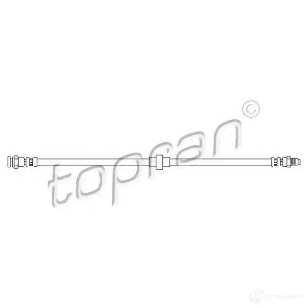 Тормозной шланг TOPRAN 720880 2448547 UJ ZMLA0 изображение 0