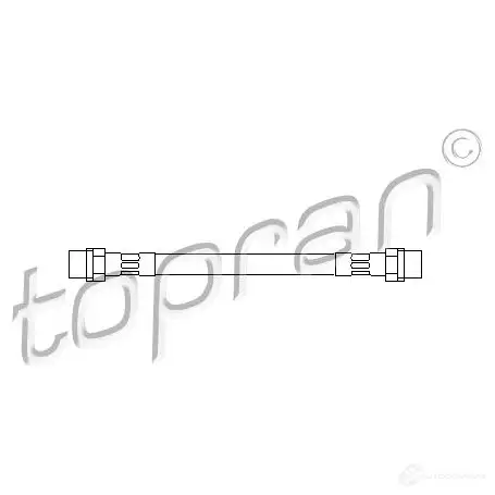 Тормозной шланг TOPRAN 110256 DH8 NC 2436122 изображение 0
