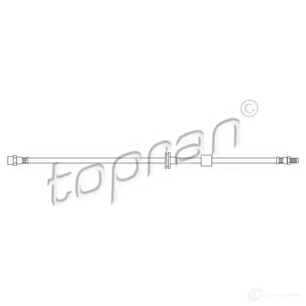 Тормозной шланг TOPRAN 1423576038 U OV9M 400221 изображение 0