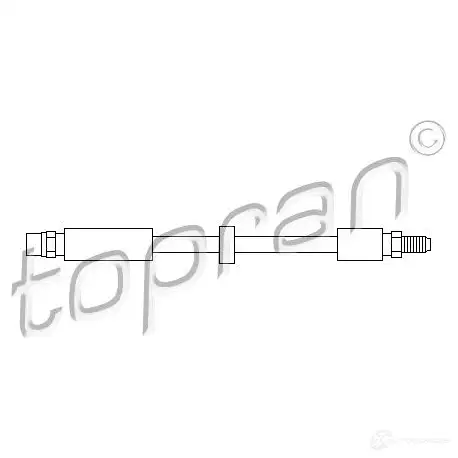 Тормозной шланг TOPRAN 108909 2435334 OCF ZUG изображение 0