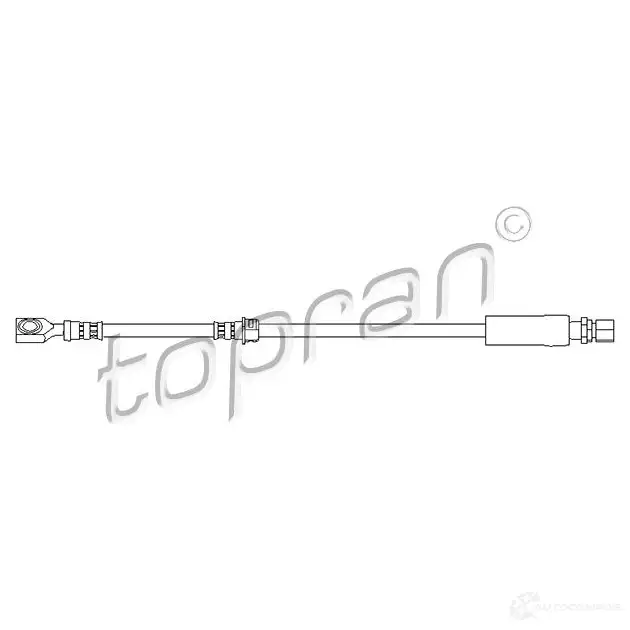 Тормозной шланг TOPRAN 2440219 205517 I6N Y36 изображение 0