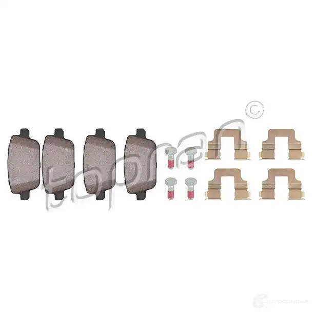Тормозные колодки, комплект TOPRAN B YMB8 2442775 303964