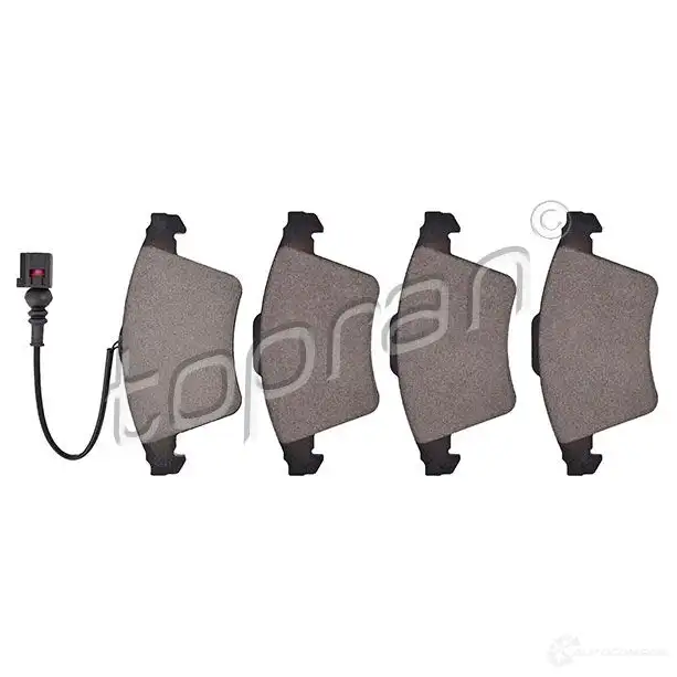 Тормозные колодки, комплект TOPRAN 2436320 2 0746 110540 20747