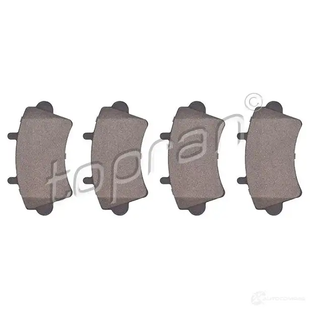 Тормозные колодки, комплект TOPRAN 91Y1GQF 207088 23 613 2440913
