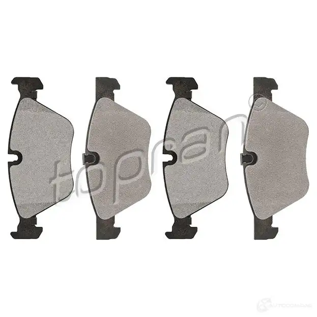 Тормозные колодки, комплект TOPRAN 502290 2446651 ZYPGXD F