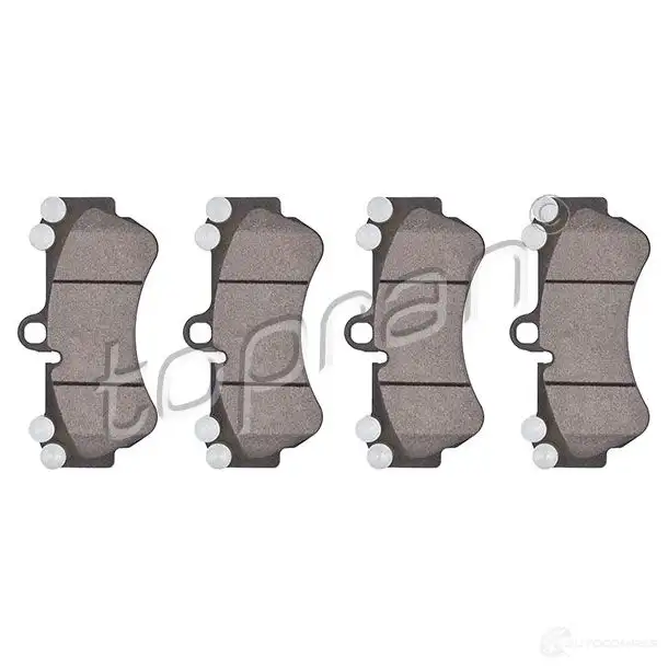 Тормозные колодки, комплект TOPRAN 2369 2 111581 4V8ZUF 2437026