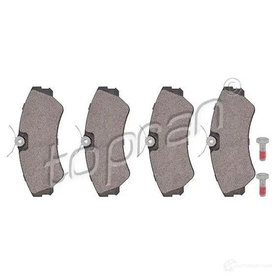 Тормозные колодки, комплект TOPRAN 2 0124 2434306 104089 EOZKQ6