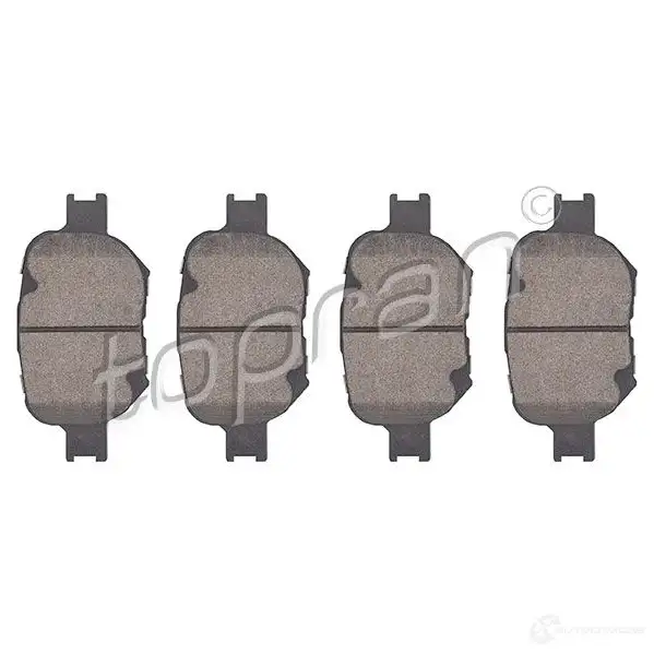 Тормозные колодки, комплект TOPRAN 600609 238 64 2F080I 1194171986