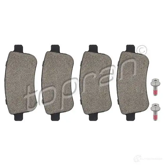 Тормозные колодки, комплект TOPRAN 1194172074 2482 0 Z1FZ5TW 701675