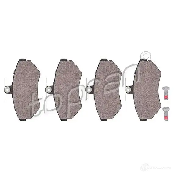Тормозные колодки, комплект TOPRAN W90CDK 107235 2194 5 2434625