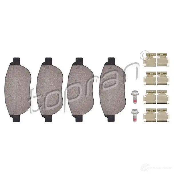 Тормозные колодки, комплект TOPRAN 2448800 S0TH3LB 2360 0 721239