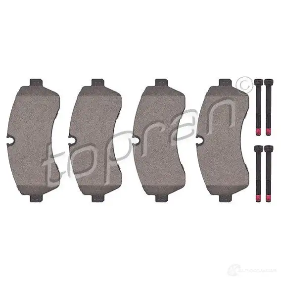 Тормозные колодки, комплект TOPRAN 2437079 111656 TGYMQ9D 292 00