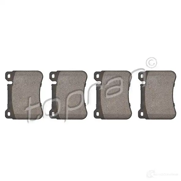 Тормозные колодки, комплект TOPRAN 1192237654 409421 JXQMJ 239 45