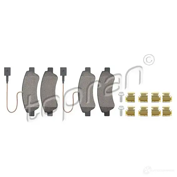 Тормозные колодки, комплект TOPRAN 1194172255 723622 22 041 22465