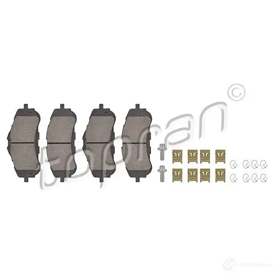 Тормозные колодки, комплект TOPRAN 723634 25896 25 895 1194172259