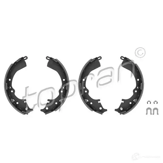 Барабанные тормозные колодки, комплект TOPRAN 1437843467 633908 K0 UZQ