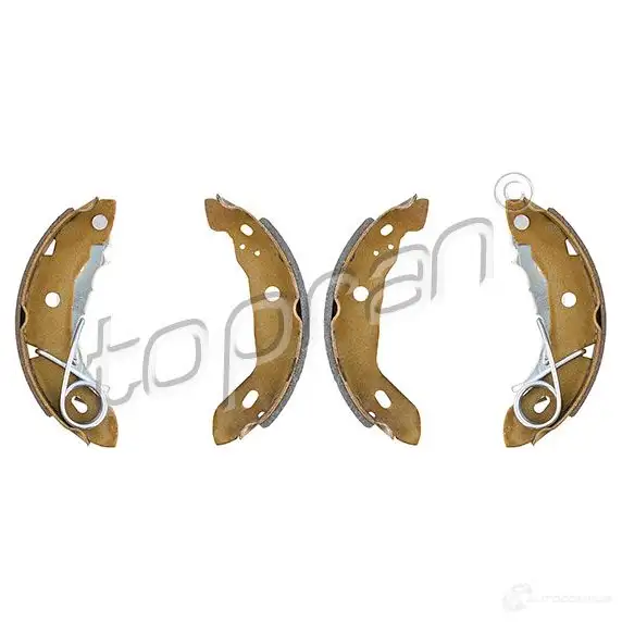 Барабанные тормозные колодки, комплект TOPRAN 2443780 401024 QC59QX U