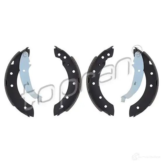 Барабанные тормозные колодки, комплект TOPRAN A4B YW4O 720352 2448380