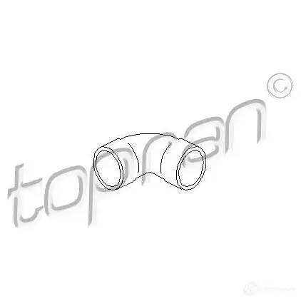 Патрубок интеркулера TOPRAN 111557 AO4 TT 2437014 изображение 0