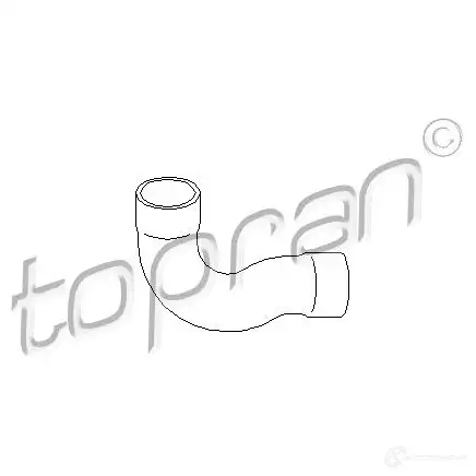 Патрубок интеркулера TOPRAN T02JP B1 111538 2436997 изображение 0