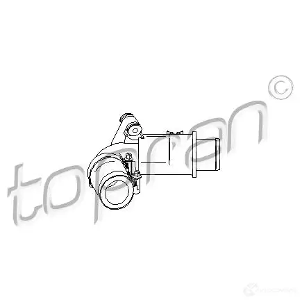 Патрубок интеркулера TOPRAN 2447621 V6YV 8 700684