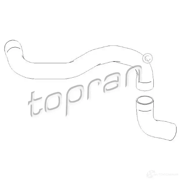 Патрубок интеркулера TOPRAN 2444476 407862 OXW MB изображение 0