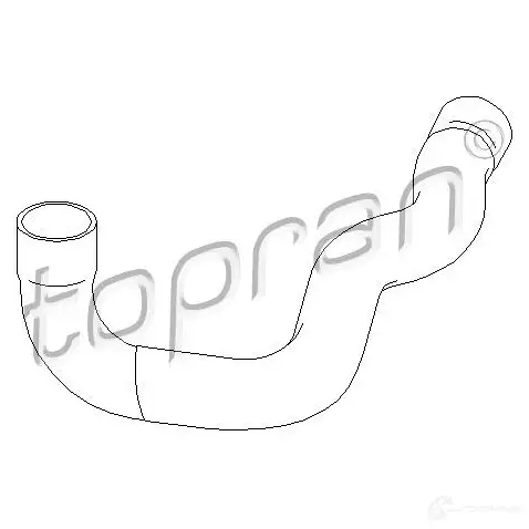 Патрубок интеркулера TOPRAN 407861 2444475 M6E5E RQ