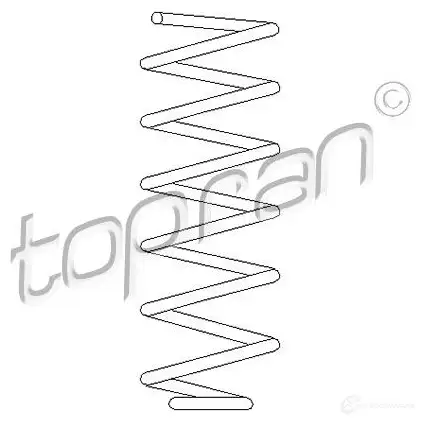 Пружина TOPRAN 5DD EAEY 102785 2433655