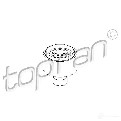 Обводной ролик приводного ремня TOPRAN 302418 6Q0 HU 2442550 изображение 0