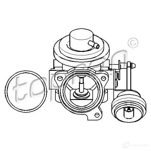 Клапан ЕГР TOPRAN 2437752 113162 PZ1 0S1 изображение 0