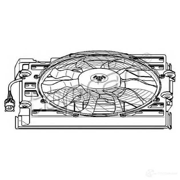 Вентилятор радиатора TOPRAN 501548 7 7YKW3K 1423576108 изображение 0