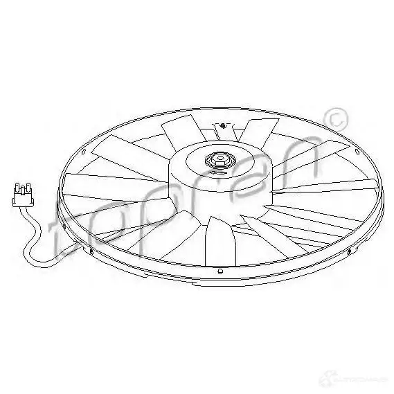Вентилятор радиатора TOPRAN 1423576057 ZL 99A 400916 изображение 0