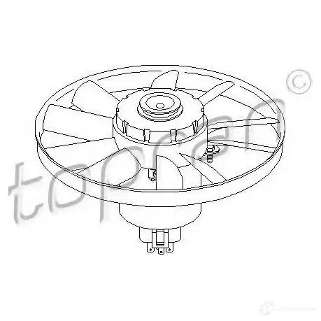 Вентилятор радиатора TOPRAN 103136 RXGCXP B 2433877 изображение 0