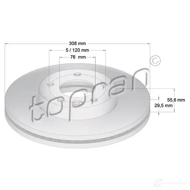 Топливный фильтр TOPRAN 723236 2449881 9QI CY3R изображение 0