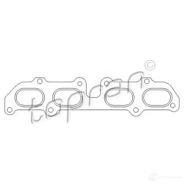Прокладка выпускного коллектора TOPRAN 302543 TRE3A WJ 1423576024 изображение 0