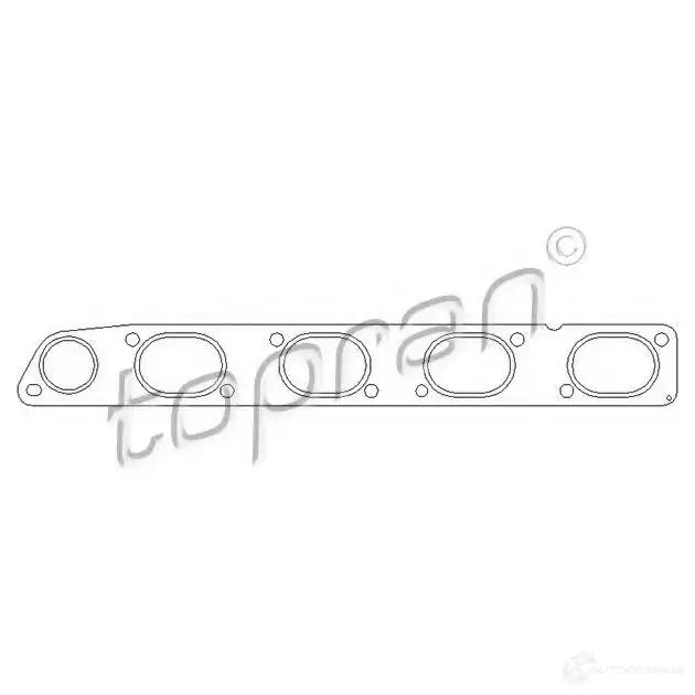 Прокладка выпускного коллектора TOPRAN 207703 2441316 EV7H6 K изображение 0