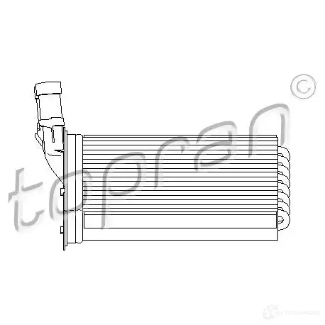 Радиатор печки, теплообменник TOPRAN 2448861 K2O0 XCS 721419