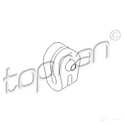 Кронштейн крепления глушителя TOPRAN YB7O1 9 2447566 700617