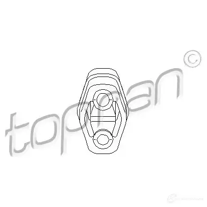 Кронштейн крепления глушителя TOPRAN QOAD 69 2434474 104402 изображение 0