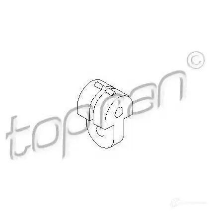 Кронштейн крепления глушителя TOPRAN 1423576146 2XF K67G 700620 изображение 0