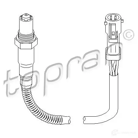 Лямбда зонд, кислородный датчик TOPRAN IC J25Q 2442526 302377 изображение 0