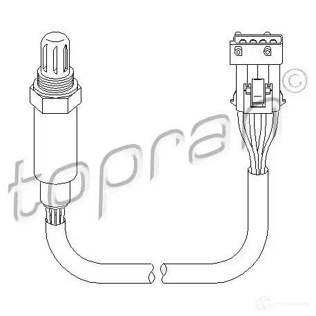 Лямбда зонд, кислородный датчик TOPRAN 2449113 721858 0VFIO BL изображение 0