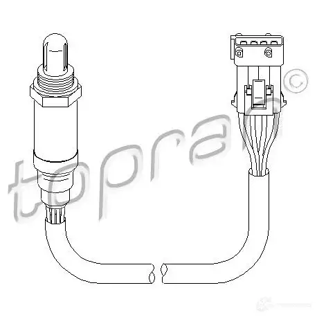 Лямбда зонд, кислородный датчик TOPRAN IXWGI9 D 2449114 721859 изображение 0
