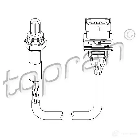 Лямбда зонд, кислородный датчик TOPRAN 207054 CS6YH FV 2440888 изображение 0