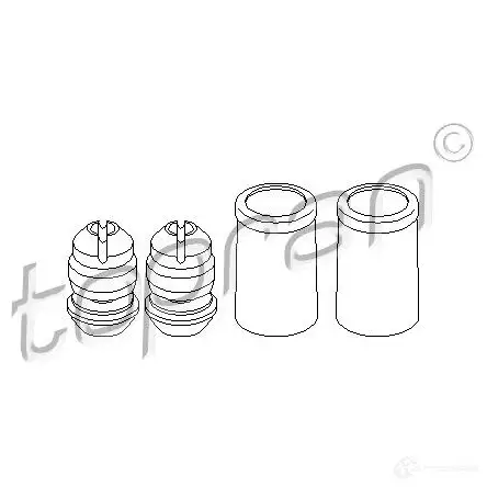 Подушка коробки передач МКПП TOPRAN 2437868 G 1ZM8E 113343 изображение 0